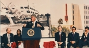 President clinton earthquake CSUN 1995