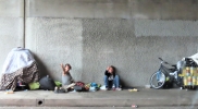 homeless underpass fingerr